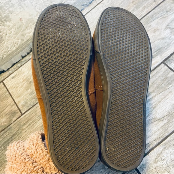 Vans size 9W 7.5M brown leather suede shoes - Picture 6 of 6